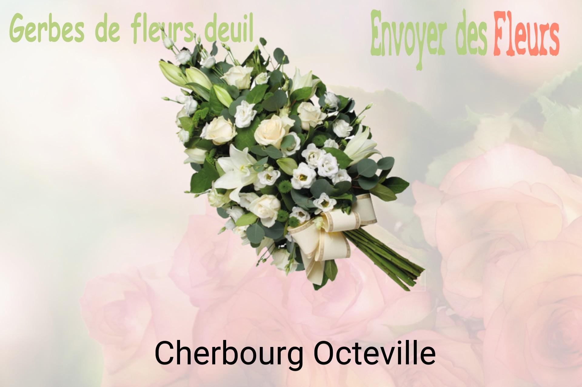Gerbe de fleurs de deuil livrée à Cherbourg-Octeville